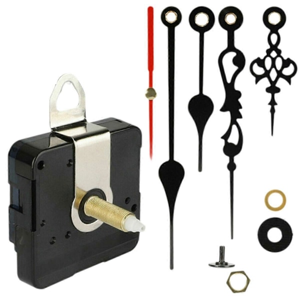 31MM Lang Aksel DIY Quartz Urværk Mekanisme Hænder Kit 1 stk