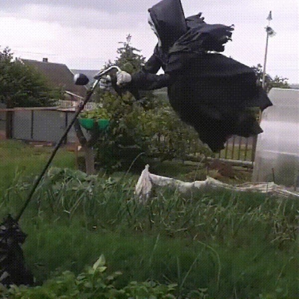 Puutarha Ghostface Scarecrow Ulkona roikkuu Pelottava Scream Kummitus Lintujen karkottaja Luova Scarecrow koristeet Halloween-sisustus 3pcs black