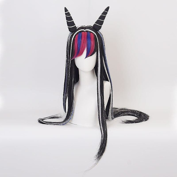 Anime Danganronpa Cosplay Peruk Hornform Färg Långt Hår Sam