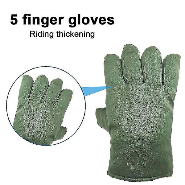 Tjocka ridhandskar för män, vinterridning, motorcykel, skyddande, gammaldags Style3