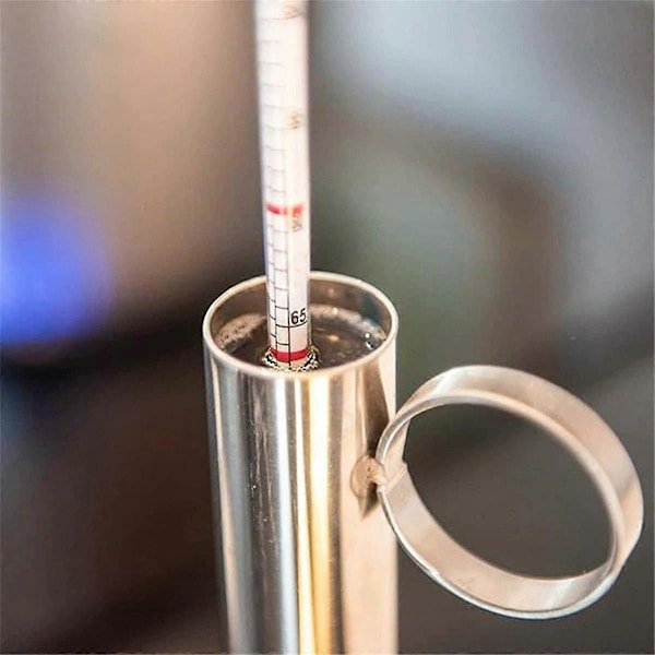Lønnesirup Hydrometer Kit - Lønnesirup Tetthetsmåler Kit, Baume og Skala, Rustfritt Stål Lønnesirup Kit