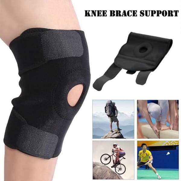 Knäskydd Stöd Ärm Justerbar Öppen Patella Stabilisator Skydd