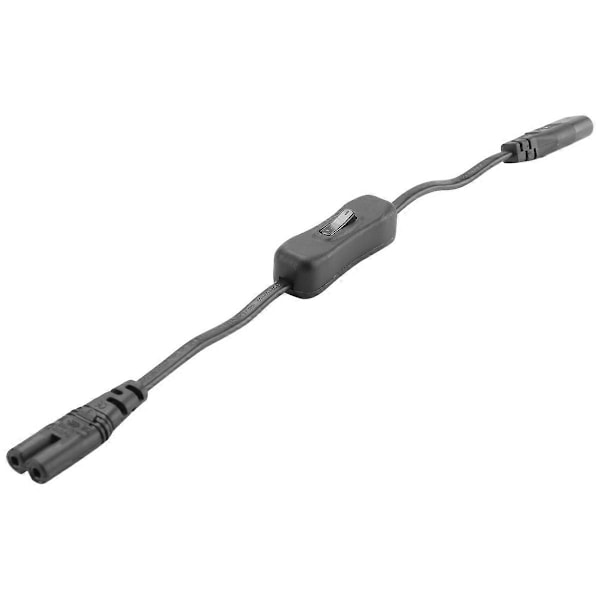 Förlängningssladd, Iec320 C7 till C8 Strömadapter Förlängningssladd med Strömbrytare med \"8\" Inte