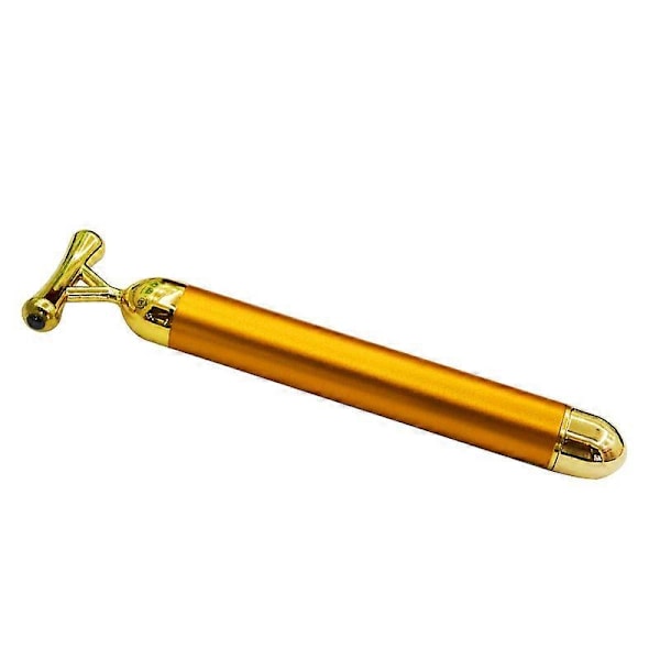 Ansiktsmassage rollers Gyllene 3D roller elektriska ansiktsrollers och T-formad ansiktsroller massage set
