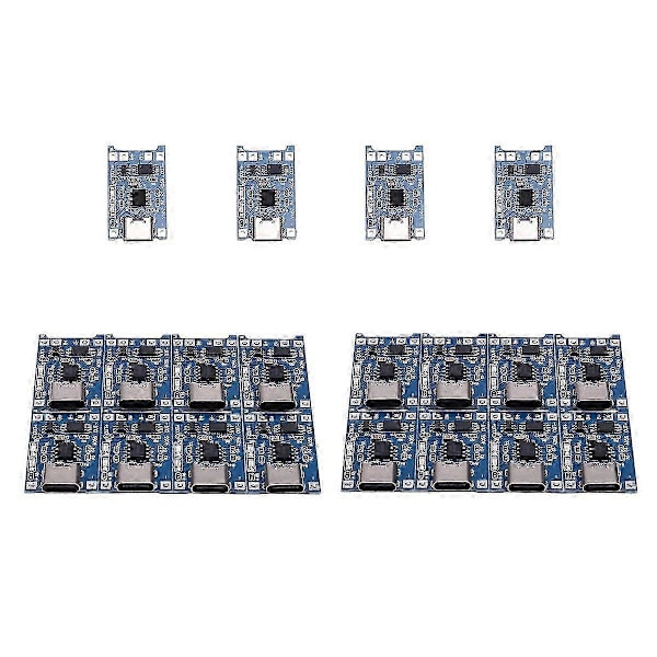 20 st 5V Litiumbatteri Laddningskort Modul Typ-C Gränssnitt Laddningsskydd