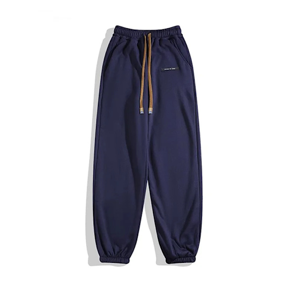 Deeptown Vinter Varme Fleeceforede Sweatpants Dame Y2K Streetwear Basic Joggers Bukser Oversized Hip Hop Casual Sports Bukser Blue M
