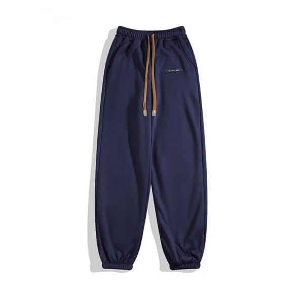 Deeptown Vinter Varme Fleeceforede Sweatpants Dame Y2K Streetwear Basic Joggers Bukser Oversized Hip Hop Casual Sports Bukser Blue XXL