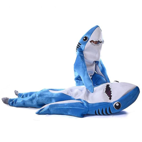 Muoti Aikuiset Lapset Haalari Cosplay Puku Shark Stage Vaatteet Tyylikäs mekko Halloween Joulu Rekvisiitta Adult