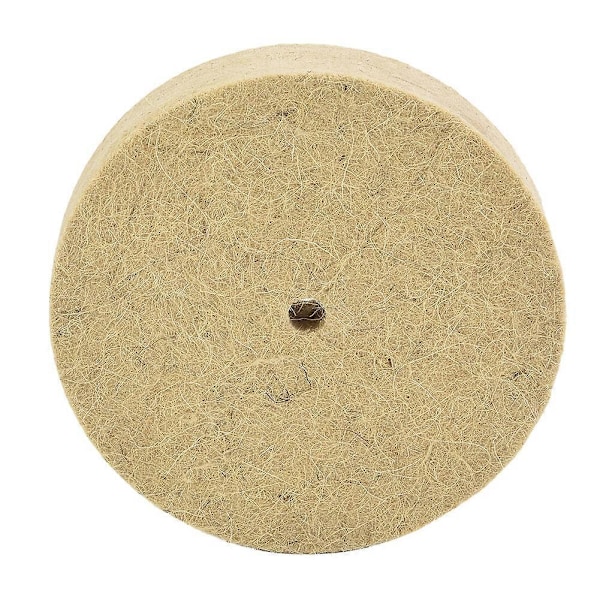 5 tommer uldfilt poleringsskive 125 mm hvid slibeskive poleringspude filt til polering af rustfrit stål slibemaskine roterende værktøj XXW