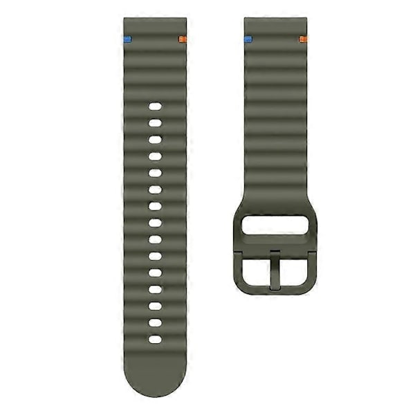 22 mm silikonearmbånd kompatibelt med Xiaomi Watch S4 Sport / Redmi Watch 5 Active bølgedesign urrem Turquoise