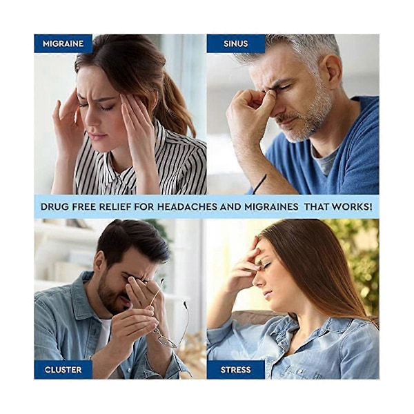 Lindring af smerte Ishat Kold Kompres Terapi Hætte Is Hoved Wrap Gel Is Hovedpine Maske til Spænding Sinu