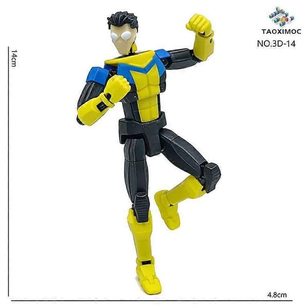 9L3D-printede superhelte Invincible 2.0 Anime Multi-leddede formskiftende legetøj Actionfigur tilbehør Style 7