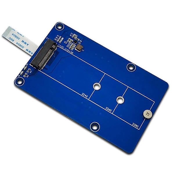 PCIe til M.2 NVMe SSD Adapterkort til Pi5 5 Understøtter 2242/2260/2280 NVME M2 SSD