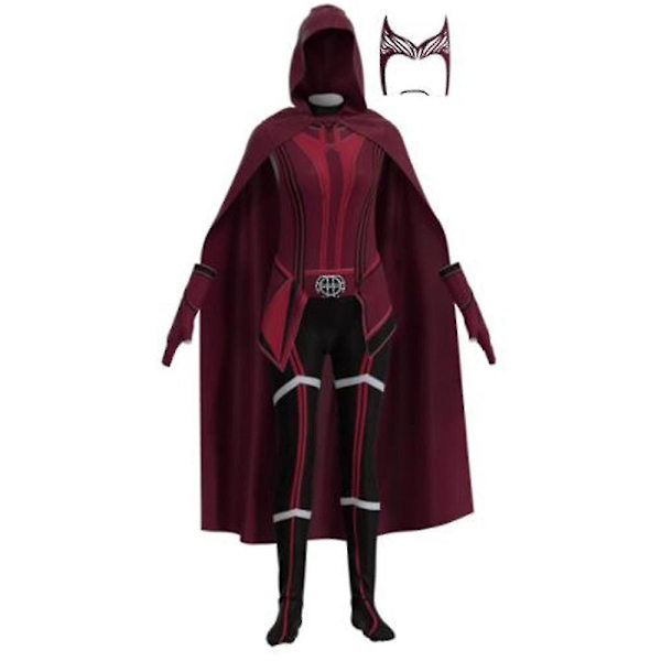 4-14 Vuotta Lasten Tyttöjen Scarlet Witch Cosplay Juhlapuku Karnevaali B 11-12Years