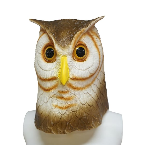 Ny ankomst Dyremaske Funny Owl Latex Mask Eagle Full Face Hovedbeklædning Purim Halloween Carnival Maskerade Festrekvisitter