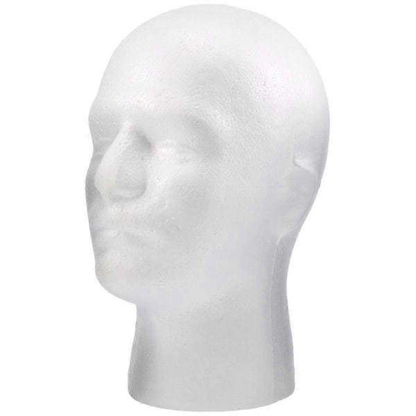 Mannequin for parykk, herre, kosmetologi, stativ, modell, skum, hvit