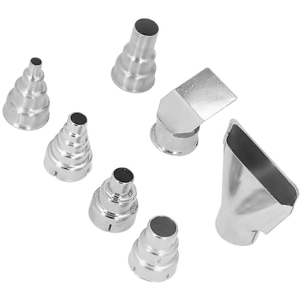 7 stk. 35 mm Varmluftpistol Dysesæt Rustfrit Stål Varmluftpistol Dyse til Rørsvejsning PVC Krympning