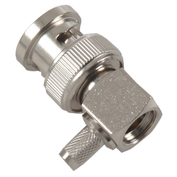 3X BNC Hane Kontakt Rätvinklig Krymp för RG58 RG400 RFC195 RF Koax Adapter Anslutning, Silver