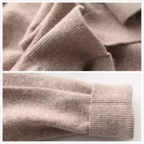 Herr Cashmere Tröja Höst Vinter Mjuk Varm Jersey Jumper Robe Hombre Pull Homme Hiver Pullover V-ringad O-ringad Stickade Tröjor Army Green M