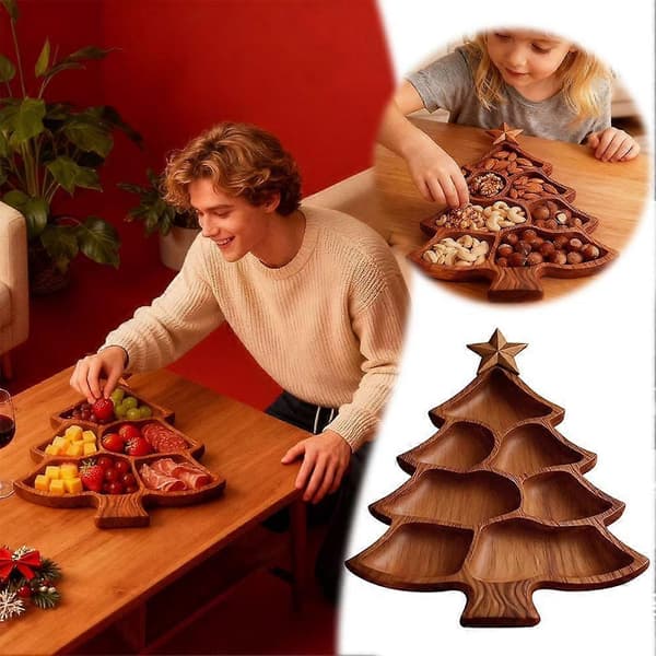 Charkbricka Julgran Matfat Trädelad Bricka/Mat A6Z9 A L
