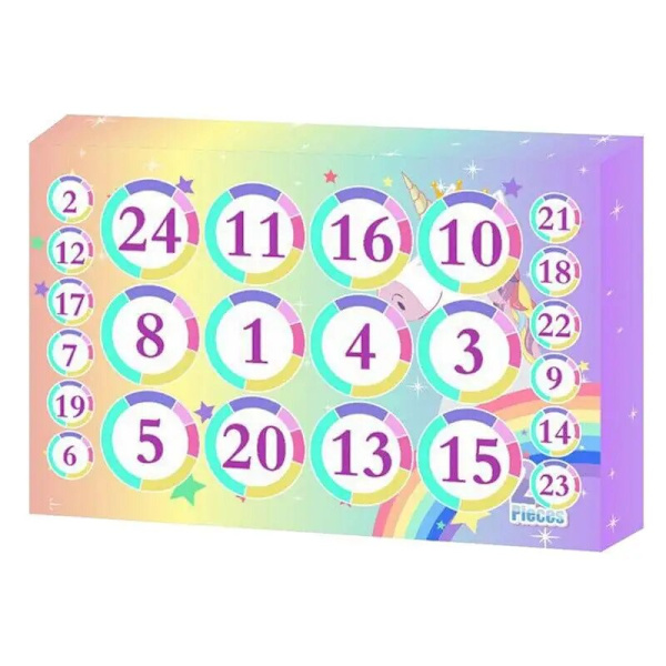 2024 Julkalender Presentförpackning för Flickor Barn DIY Modellera Lera Leksak 24 Dagar Nedräkningskalender Nyår Julklappar 24pcsset