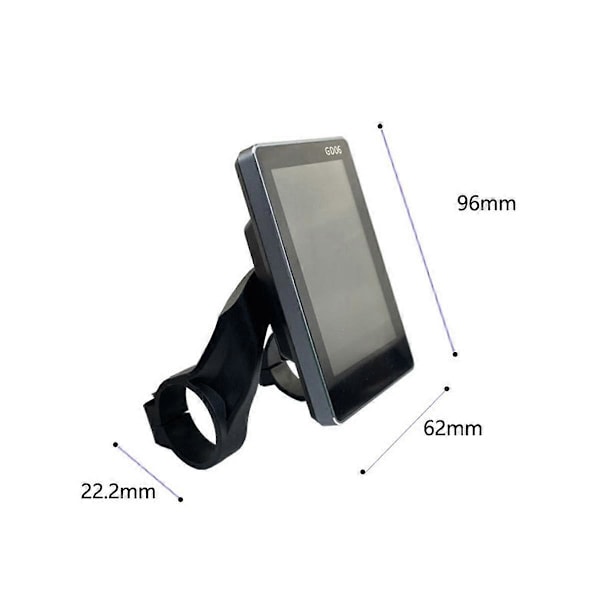 Ebike Display LCD GD06 Vertikal Skärm för JIANNUO Controller Elektrisk Scooter Navmotor Konvertering