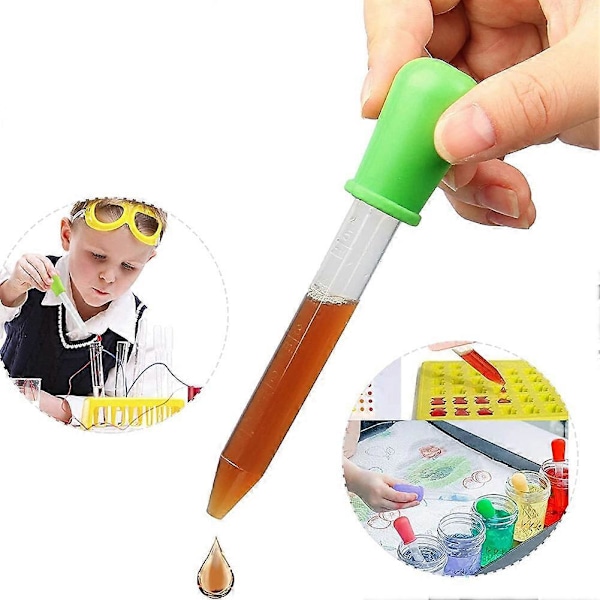 22 kpl nestemäisiä pipettejä, 5 ml silikoni- ja muovipipetti sipulikärjellä ja puhdistusharjalla