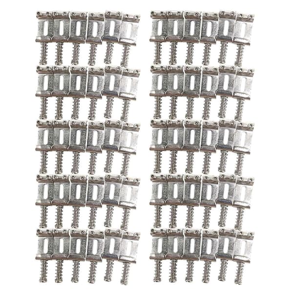 60 Roller Bridge Pull String Code Elektrisk Gitar Saddle for Elektrisk Gitar Tilbehør Sølv