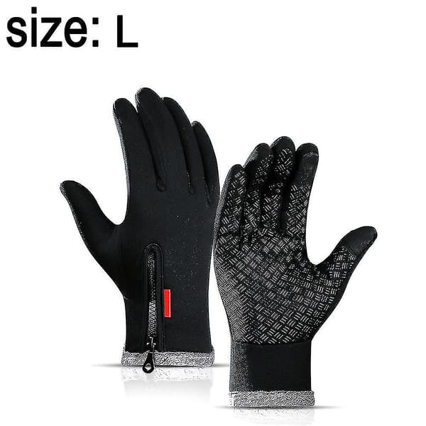 Opgraderede Touch Screen Handsker Skridsikre Vinterhandsker Silikone Style3