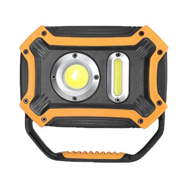 LED Ladattava Työvalo 30W - Kannettava 180° Kääntyvä Kahva Magneettijalalla, 5 Valotilaa