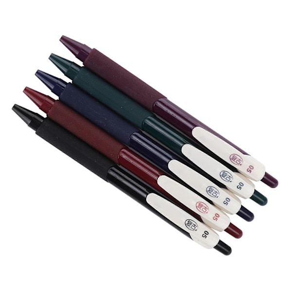 5 st Gelpennor Set 5 Färger Retro Färg Skiss Gelpenna Set för Skrivande Kalligrafi Målning