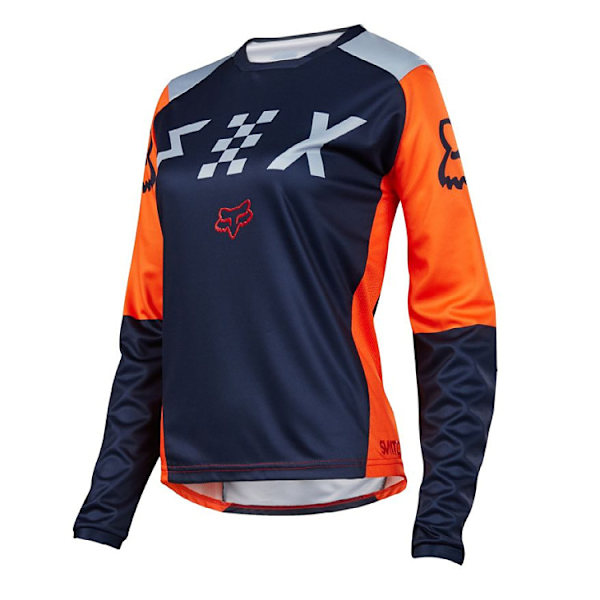 Sommar dam FOX långärmad utomhus sport andningsbar långärmad T-shirt style 1 S