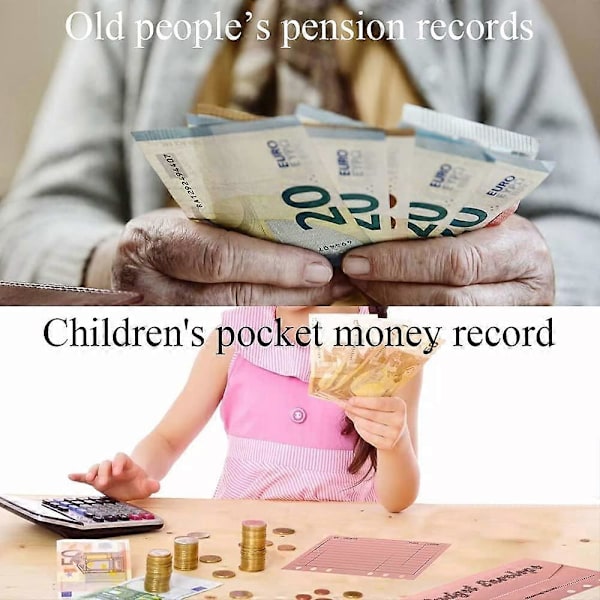 12 Färgers Budgetkuvert med Hål Thicker Cash Envelope System Sparpengar Organizer Kuvert