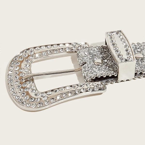 Glitterbelte for kvinner med glitrende rhinsteiner black