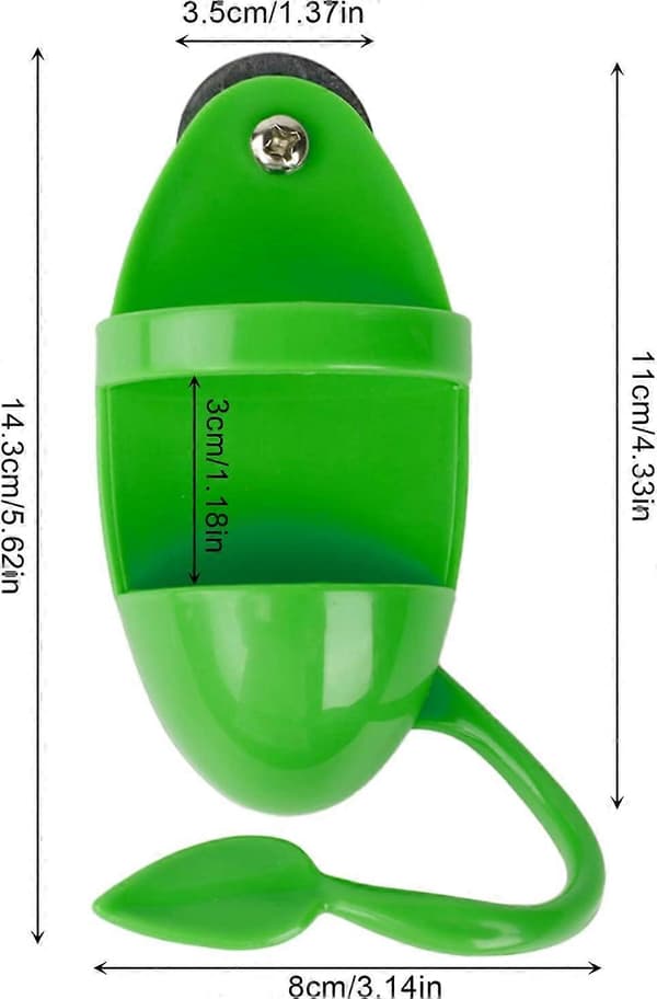 Foderramme Plastik Fuglebur til Papegøjer, Undulater, Kanariefugle, Dværgpapegøjer (Grøn)