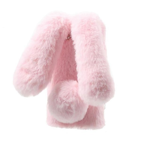 Kaninform Varm Päls TPU Skal Kompatibelt För iPhone SE 5S 5 Pink