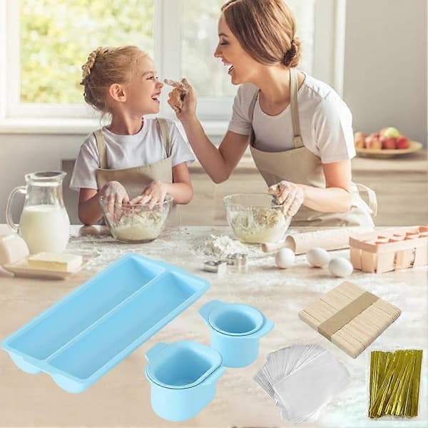 Cake Pop Making Kit 8 delar - Silikonformar Stativ Tillbehör Komplett Set blue 8 piece set