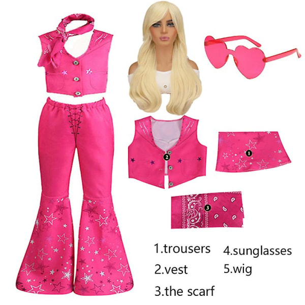 Moderigtige Barbi-kostumer til voksenfest, dame-rollelegstøj til piger, forældre-barn-outfit, cosplay Barbie-prinsessetøj Sets 03 Kids (150-160cm)