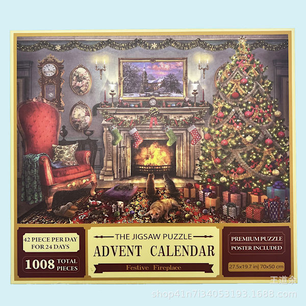 Joulun Adventtikalenteri Palapeli, Joulun Lähtölaskenta Palapeli Yllätyslaatikko Lelu style 1