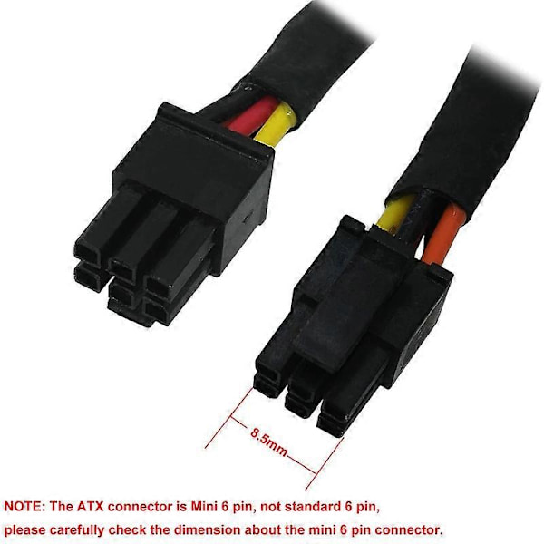 HDD SATA Virtajohto Oikeakulmainen SATA 15 Pin X2 - Mini 6 Pin ATX Adapteri 3653 3650 -sarjan Comp-laitteille