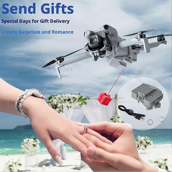 För DJI Mini5/4pro Air Thrower Release Device Reklamringtillbehör