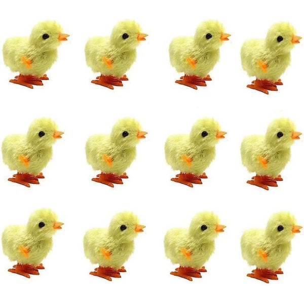 12 Pack Easter Wind Up Lelut, Pehmo Chick Wind Up Lelut Pehmo