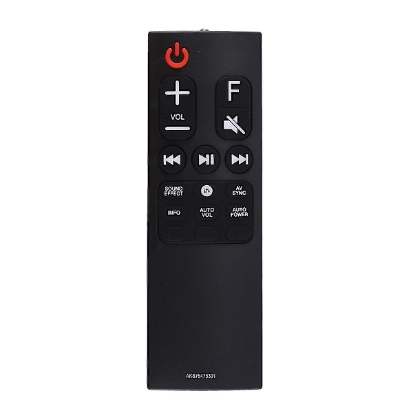 Ersättningsfjärrkontroll Akb75475301 för LG Soundbar Högtalarfjärrkontroll TY