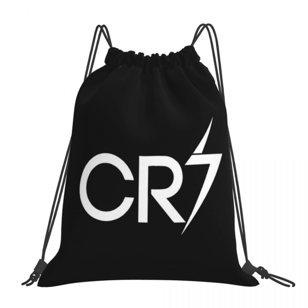 Cristiano Ronaldo Cr7 Rygsæk Bærbar Snørepose Lomme Gymnastiktaske 9 One Size