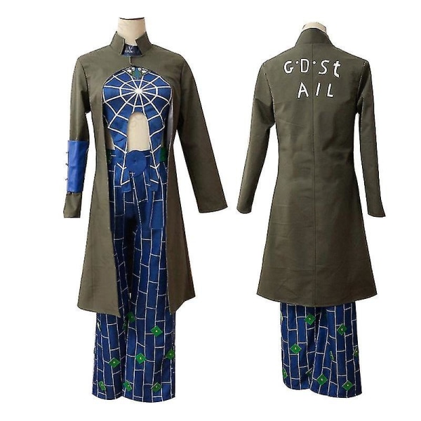 Halloween 2023 Ny Anmie Jojo's Bizarre Adventur Cujoh Kujo Cosplay Kostym Vuxen Dam Uniform Kostym Halloween Karneval Kostym Hög Kvalitet L