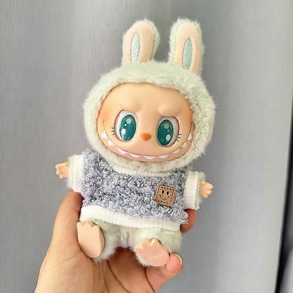 Mini pehmolelunuken vaatteet asusteet Korea Kpop Exo Labubu V1 V2 Idol-nukeille Hanhi Dinosaurus Macaron vaatelahja 15