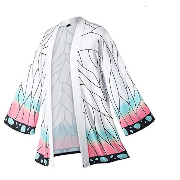 Paras Alennusanime Cosplay Puku Demon Slayer Kimetsu No Yaiba Haori Kimono Agatsuma Zenitsu Kochou Shinobu Kesätakki Paita Anime Vaatteet D 110
