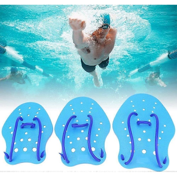 Agility Hand Paddles, justerbara kontursimfenor handfenor vattensport dykning simning