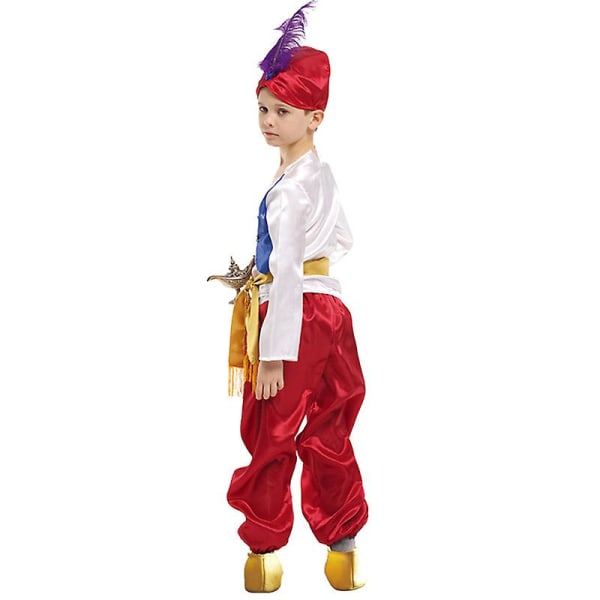 Pojkar Prinsdräkt Medeltida Kunglig Prins Outfit Prins Cosplay Party Halloween Kostymer L