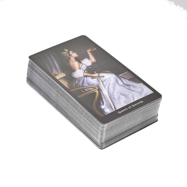 Tarotkort steampunk tarot bord kortstokk brettspill kort for familiesammenkomst fest spillekortspill Dark khaki